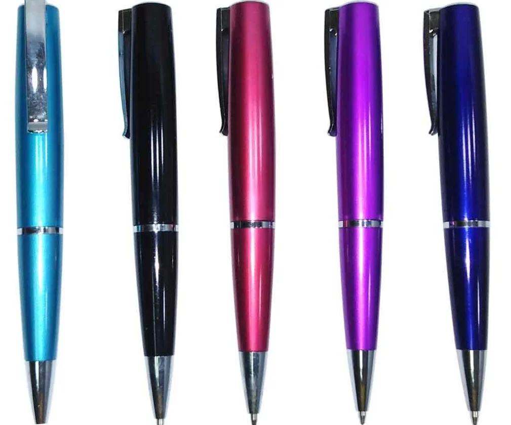 TPO904 Bolígrafo Plástico Metalizado, Negro, Morado, Turquesa, Rosado
