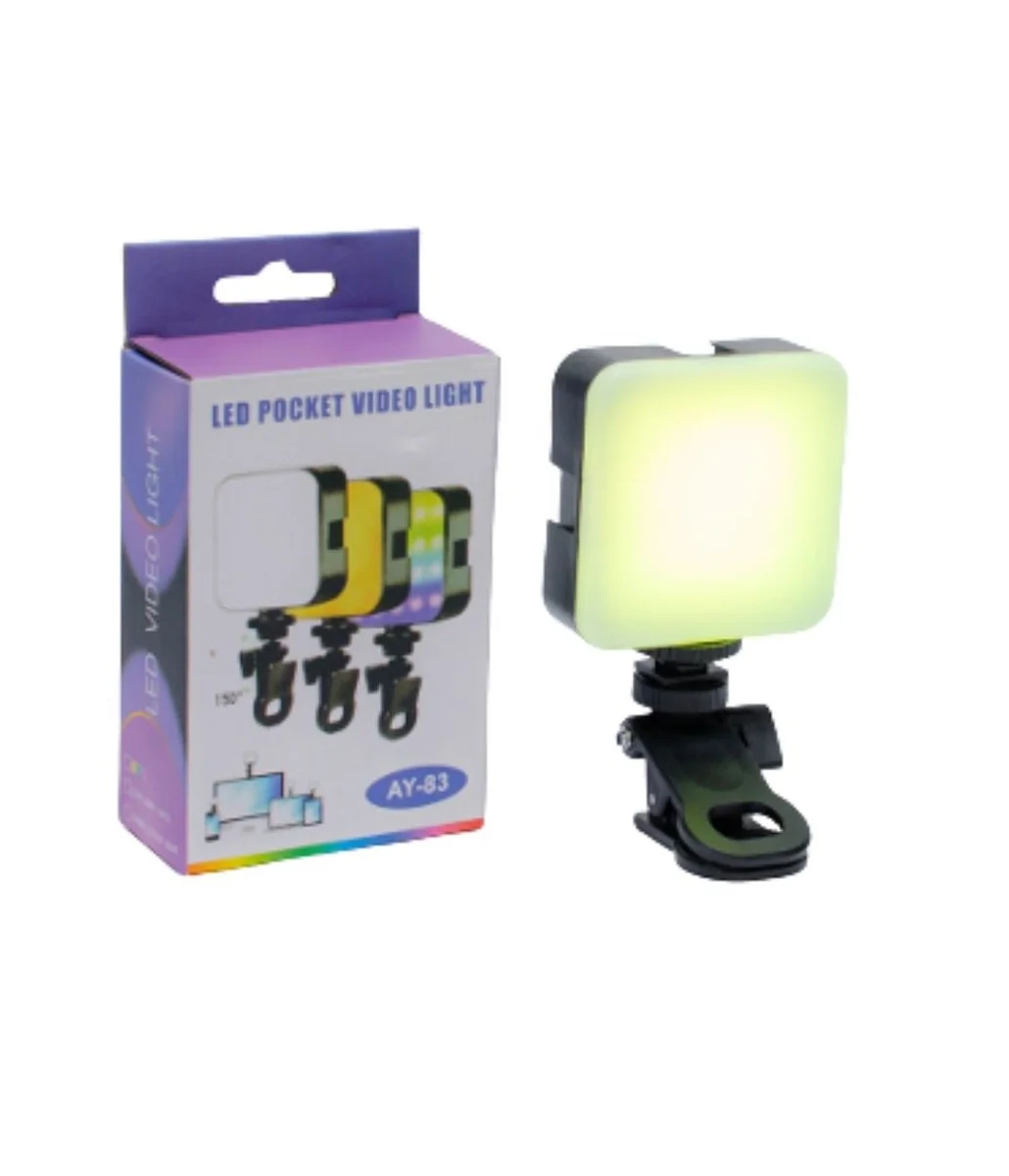 TPR024 Luz Para Smartphone En Forma De Manzana Y Clip Sujetador