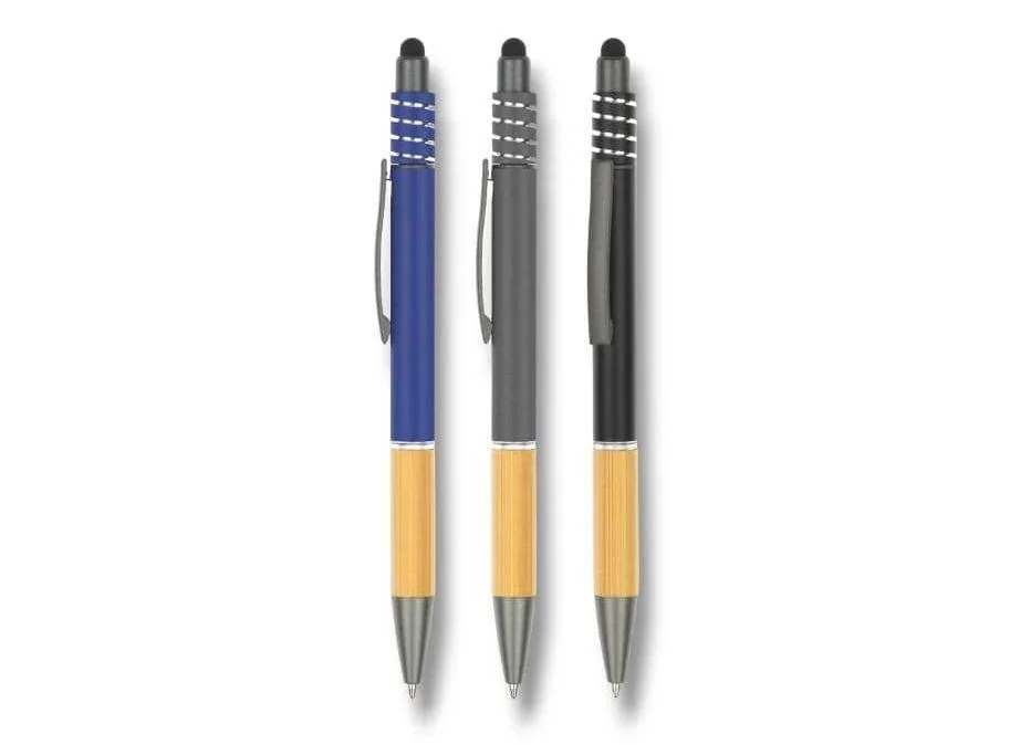 TPU2496 Bolígrafo Metal Antiestres, Touch 3 en 1 , en Azul , Gris Plomo , Negro @ °