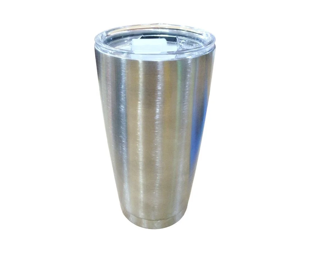 TPW75 Vaso de Acero Plateado