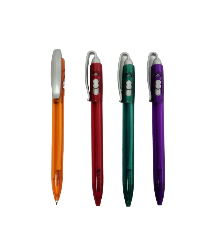 TPI223 Bolígrafo Plástico Violeta Naranja Verde Rojo
