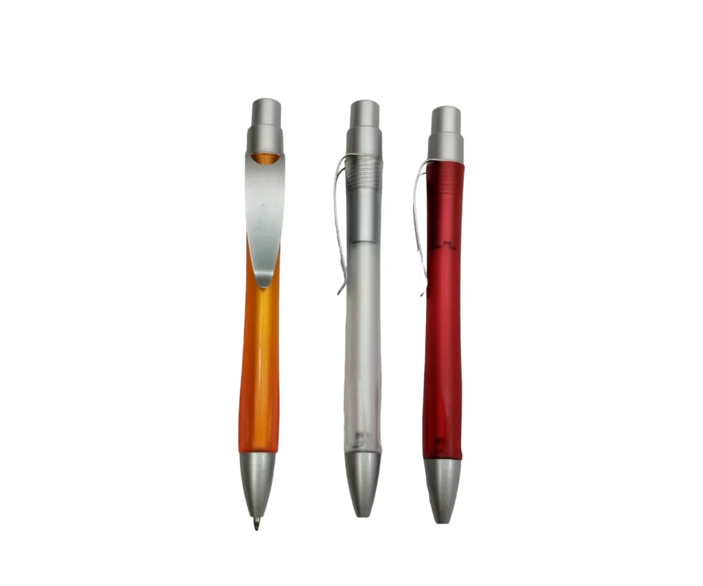 TPI356 Bolígrafo Plástico Naranja Rojo Transp