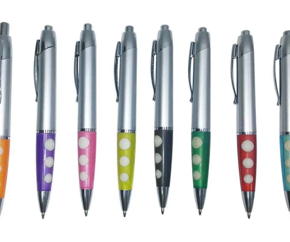 TPO901 Bolígrafo Plástico Negro, Verde, Amarillo, Naranja, Rojo, Azul, Morado, Turquesa