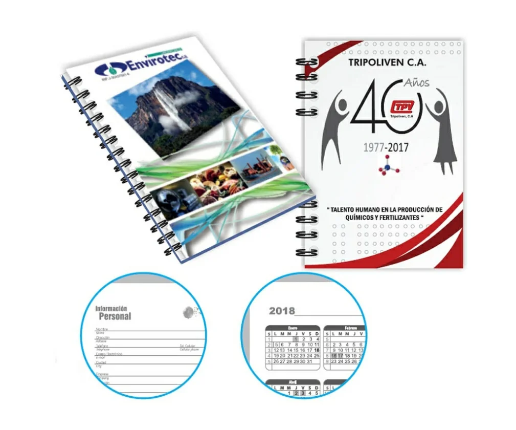 LBS05 Cuaderno Libreta Tapa Dura Full Color 21 x 15 cm agenda