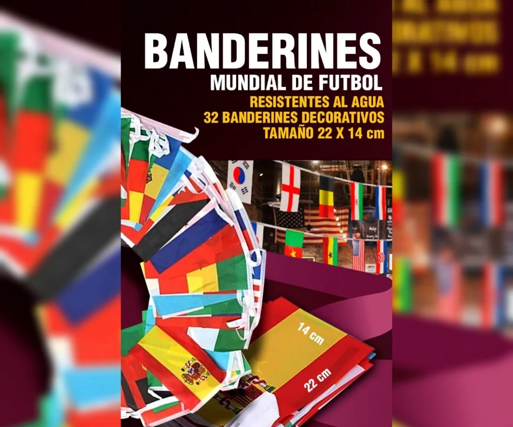 TPB20311 Banderines Mundial (10mts)