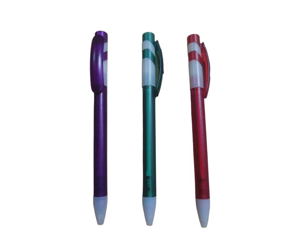 TPI431 Bolígrafo Plástico Violeta Verde Rojo