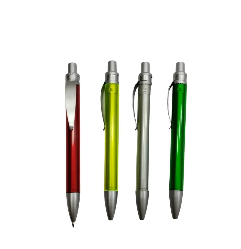 TPI385 Bolígrafo Plástico Amarillo Transparente Rojo Verde
