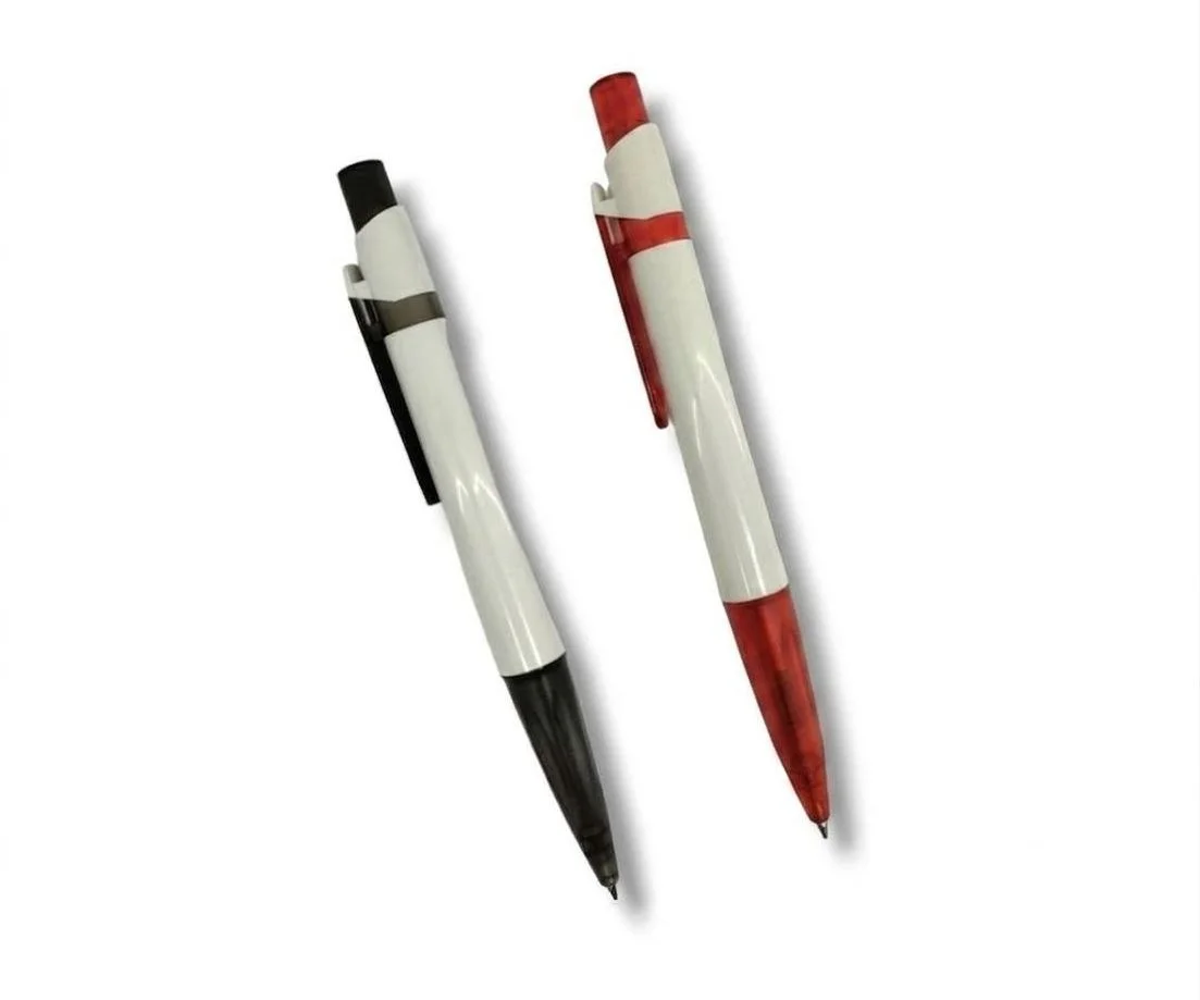 APL13 Boligrafo Plastico Negro, Rojo