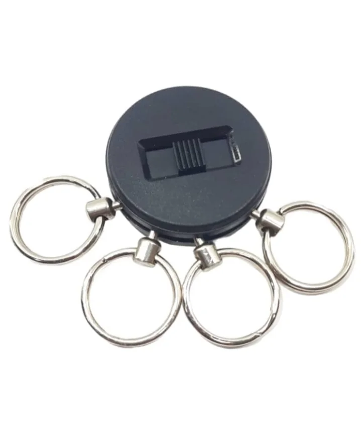TPI30 Llavero Circular 4 Aros Negro