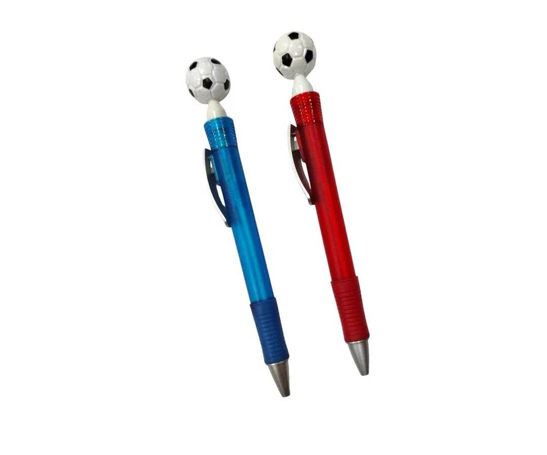 TPI3303 Boligrafo Plastico Futbol Azul , Rojo