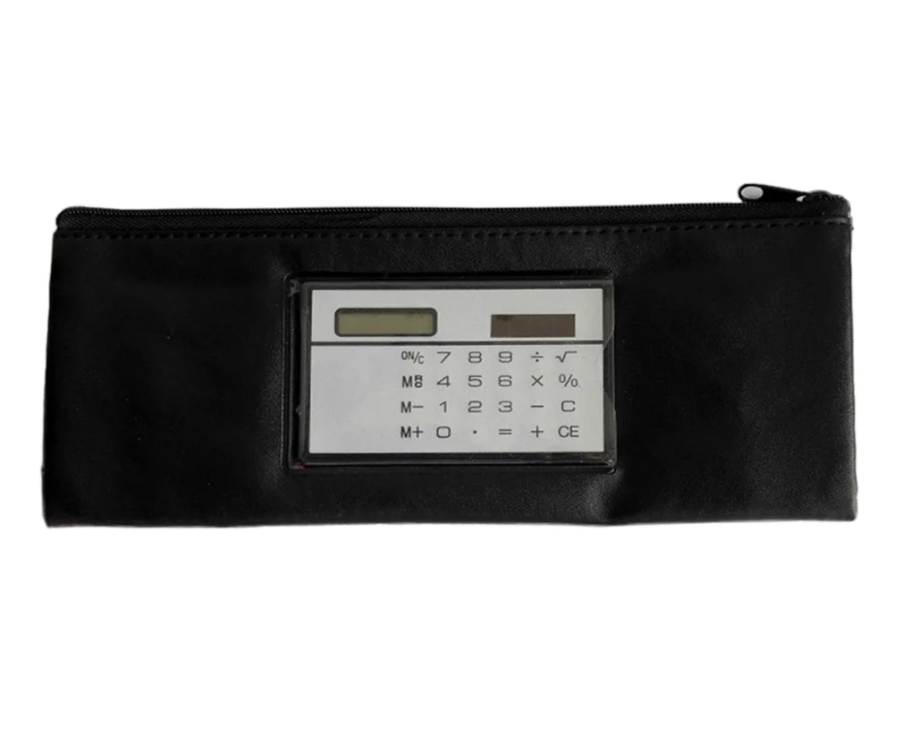 J1557- Cartuchera con calculadora liq *