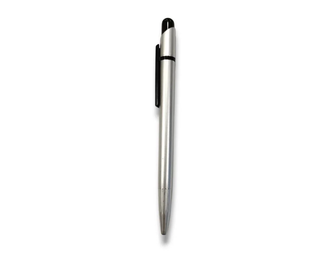 TPI1204 Boligrafo Plastico Plateado con Negro