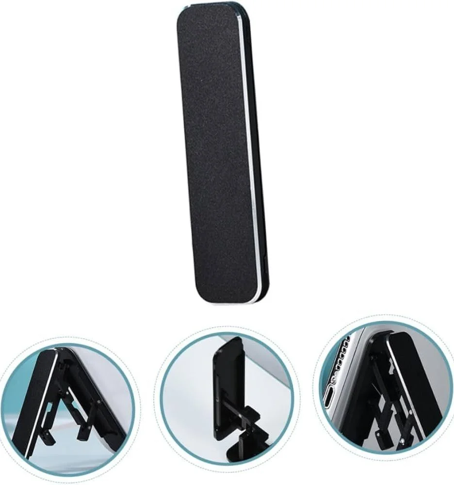 TPU10 Base Porta Celular Plegable Plateado , Negro @
