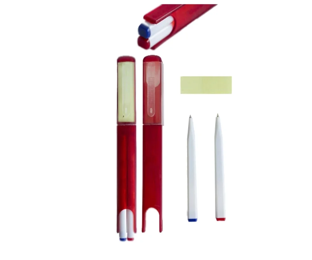 C368 Bolígrafo Doble para Laboratorio Rojo