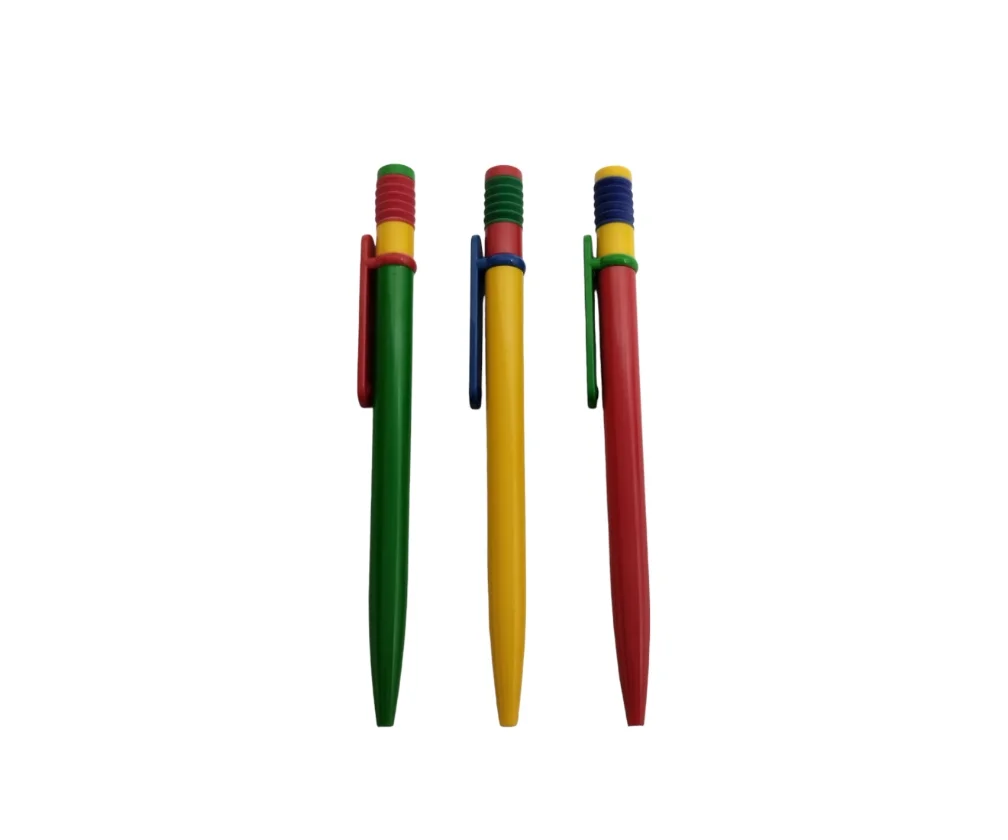 TPI540A Bolígrafo Plástico Clip Amarillo Rojo Verde