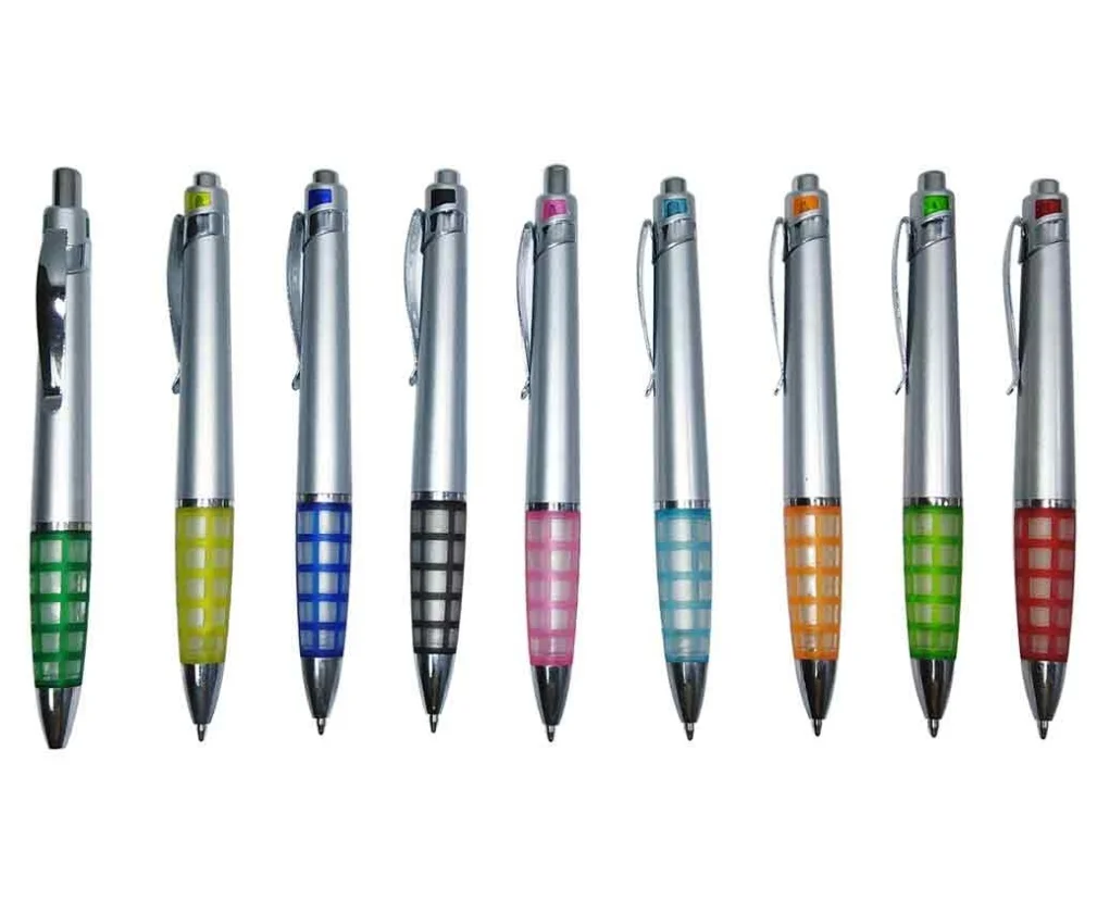 TPO906 Bolígrafo Plástico Negro, Verde, Amarillo, Naranja, Rojo, Azul, Morado