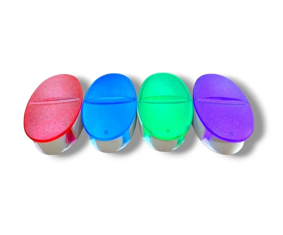 TPQ1934 Porta Clip Ovalado Azul, Morado, Rojo