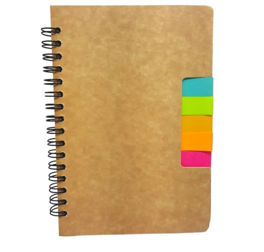 LBS20 Agenda Ecológica con post it 21x15 cm 70 Hojas