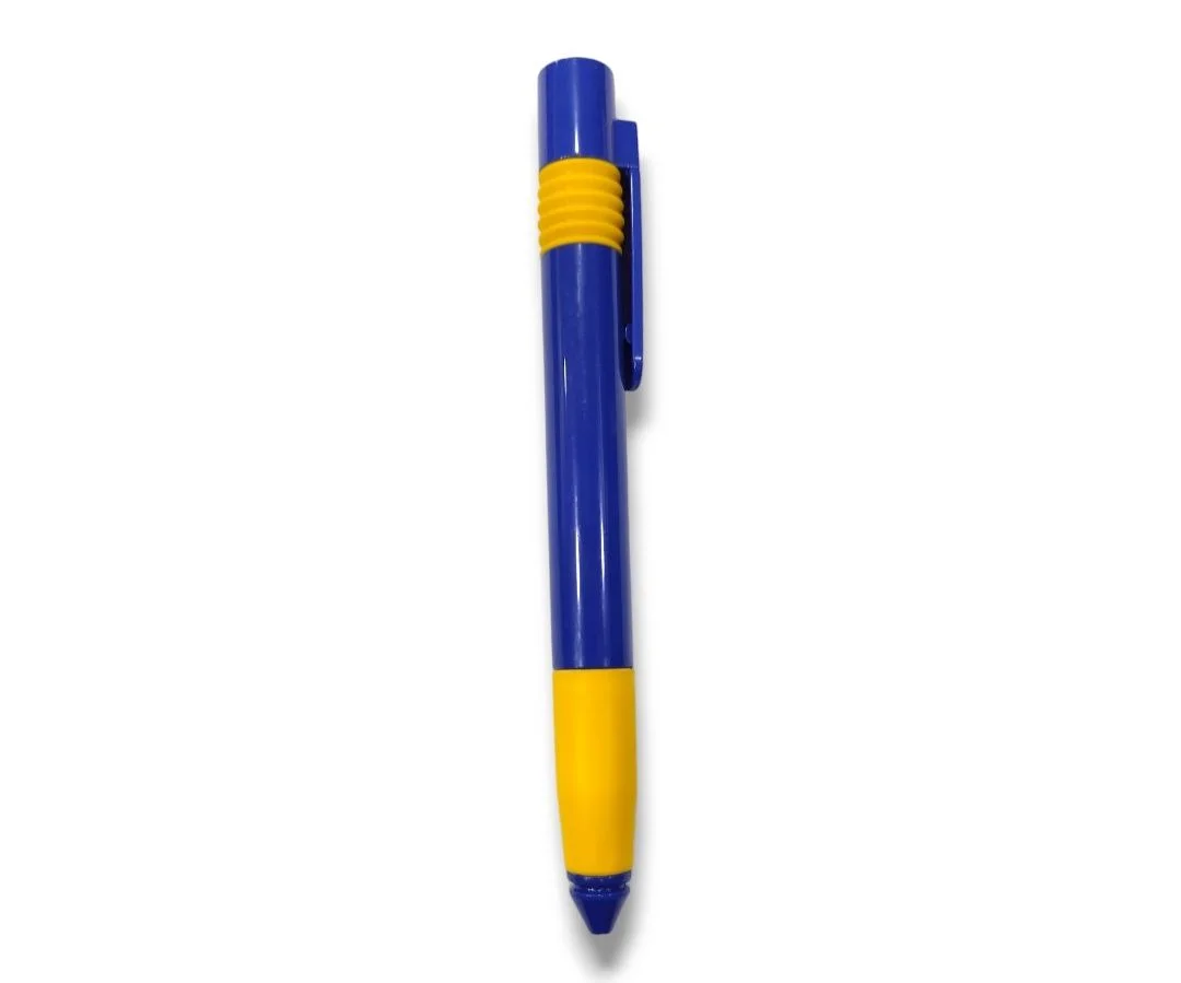 TPI192 Boligrafo Plastico Azul con Amarillo
