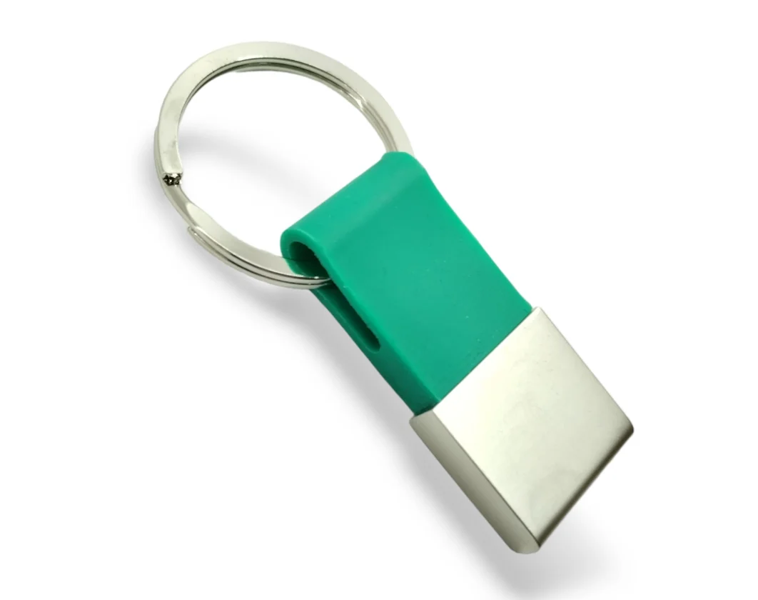 TPM568 Llavero Metálico con Lona Verde