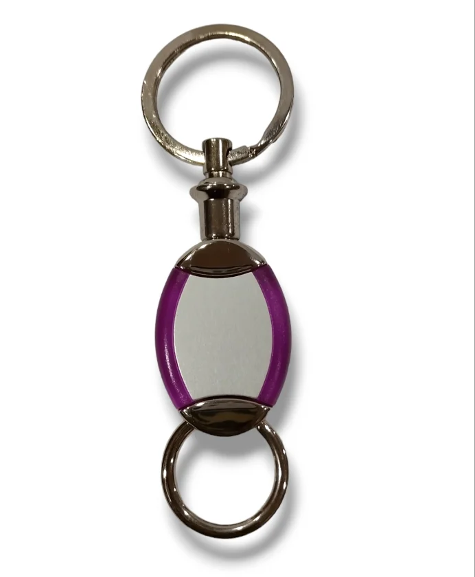 TPI4176 Llavero Metal Doble Violeta