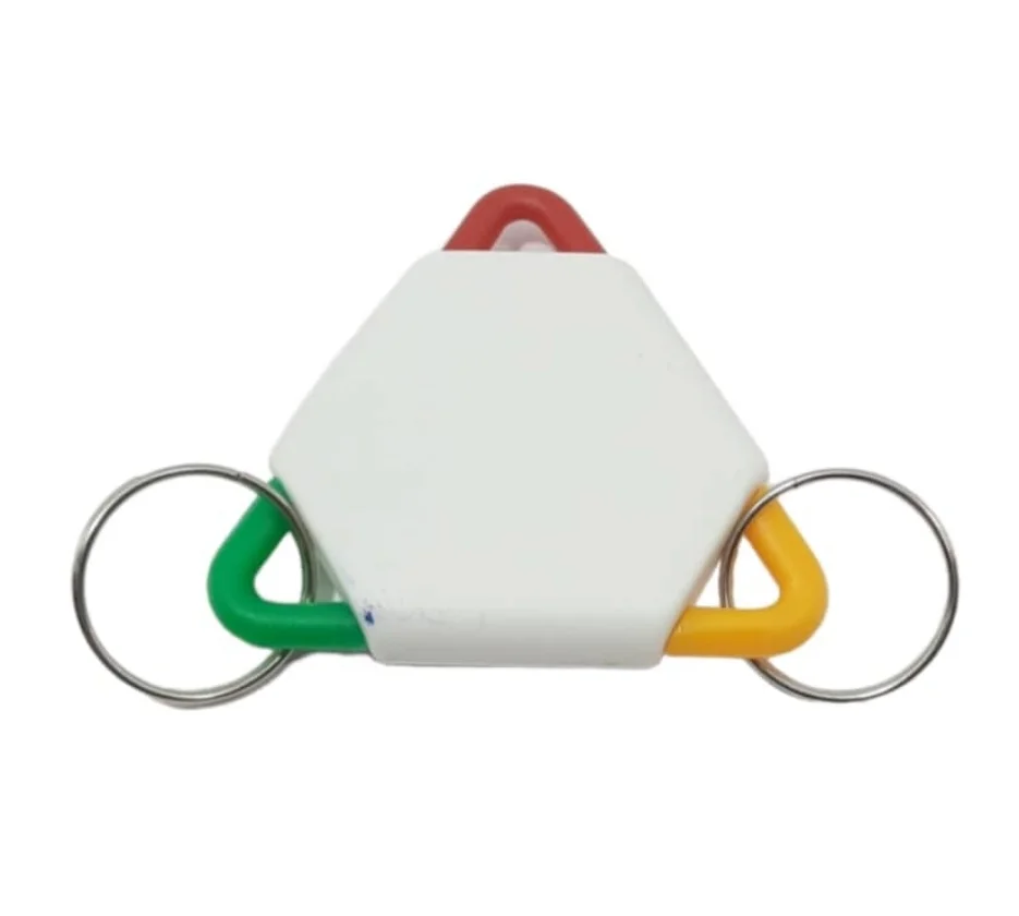 TPI275 Llavero Triangular 3 Aros Plástico