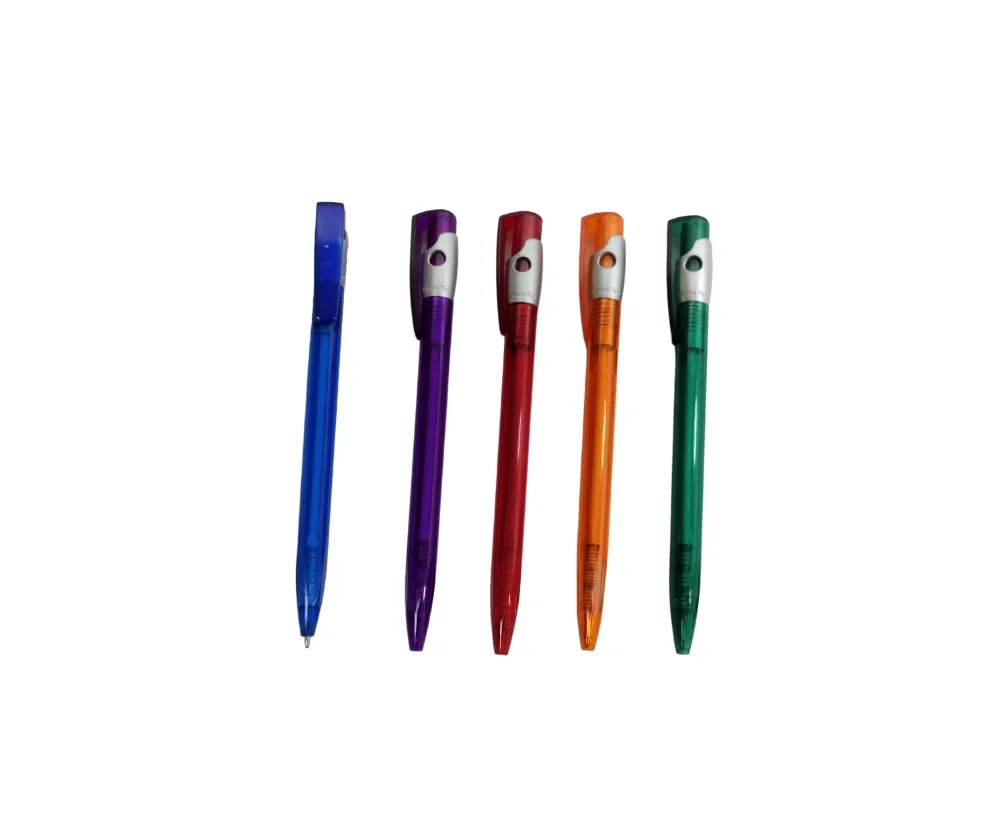 TPI393A Bolígrafo Plástico Naranja Verde Rojo Azul Violeta