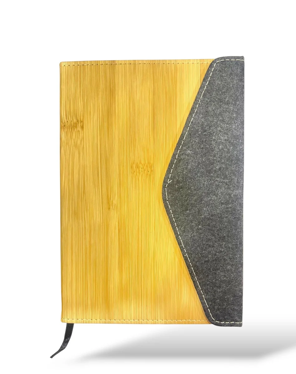TPF24807 Porta Nota Bamboo con tapa tela 80 Hojas 21 x 15