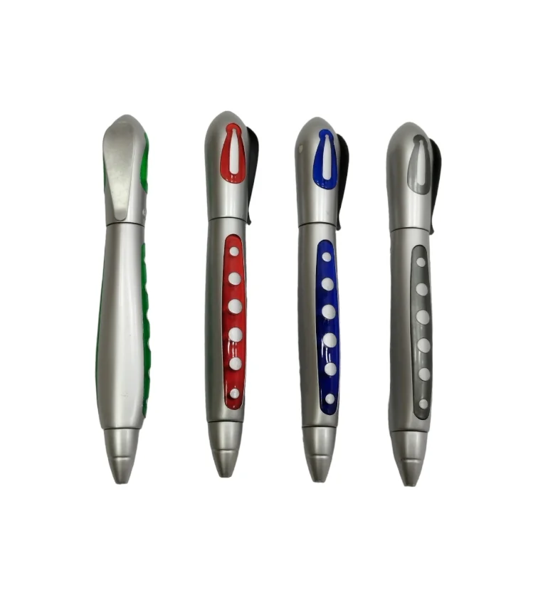 TPI437 Bolígrafo Plástico Gris Rojo Azul Verde