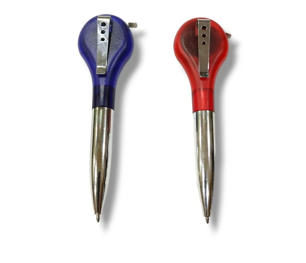 TPQ6479 Boligrafo Plastico Cinta Metrica Azul , Rojo, Verde