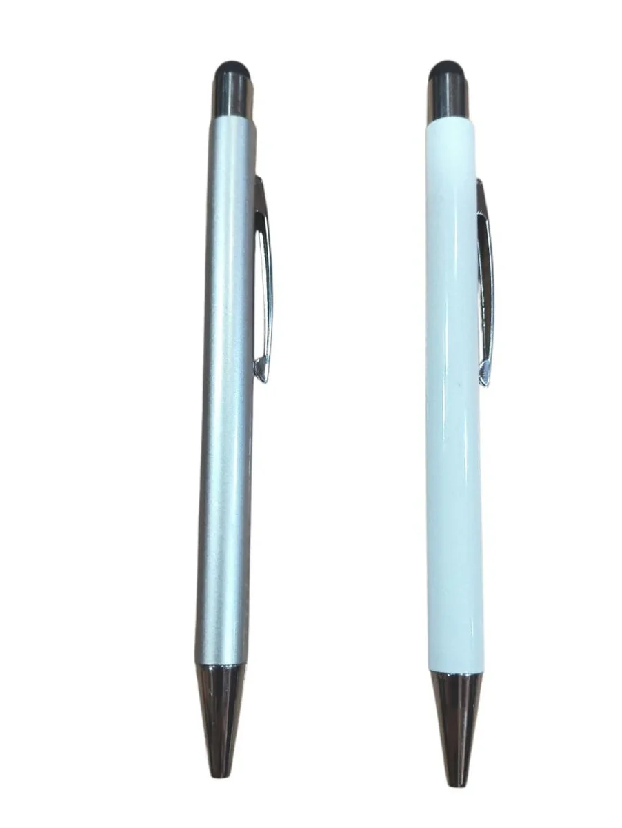 TPV088 Bolígrafo Metal Touch Blanco y Plata